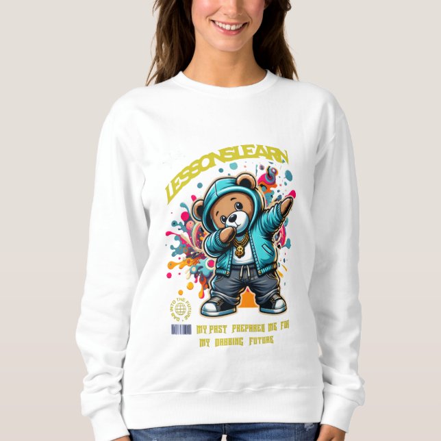 WOMEN'S DABBING FUTURE LESSONS LEARN SWEATSHIRT  (Front)