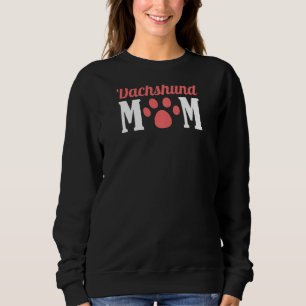 Womens Dachshund Mom Paw Puppy Wiener Sausage Dog Sweatshirt