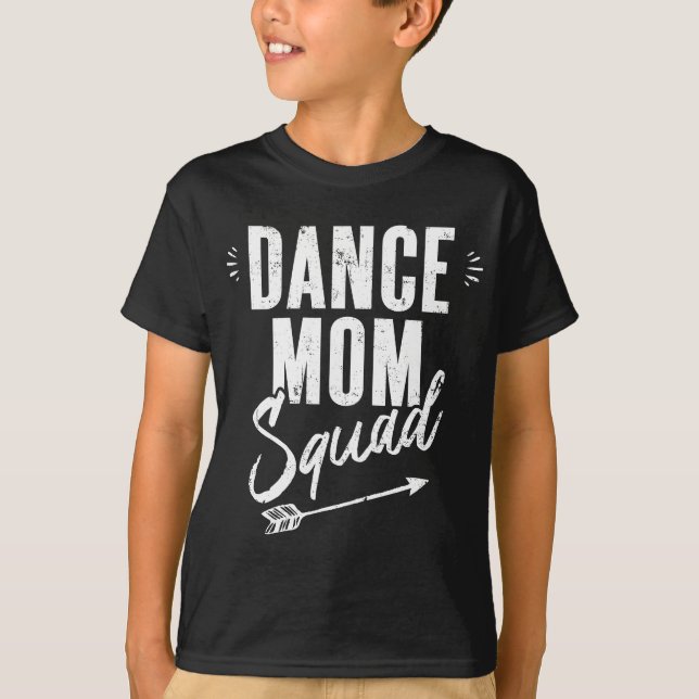 Womens DANCE MOM SQUAD DISTRESSED  COOL MOM GIFT T-Shirt (Front)
