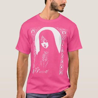 Womens Dark Art Occult Gothic Batcave Girl Post Pu T-Shirt