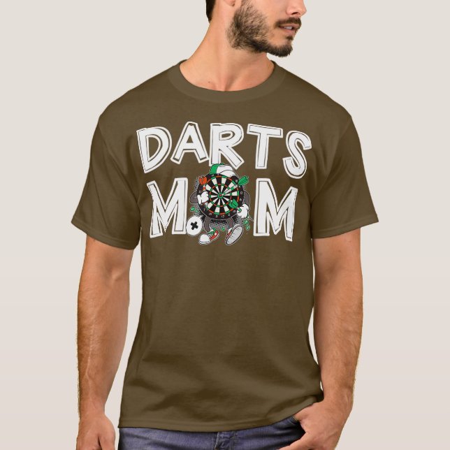 Womens Darts Mom Darting Mommy Mothers Day Gift T-Shirt (Front)