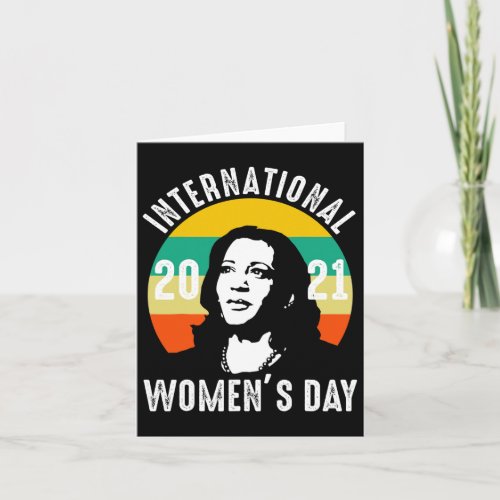 Womens Day 2021 Kamala Harris  Card