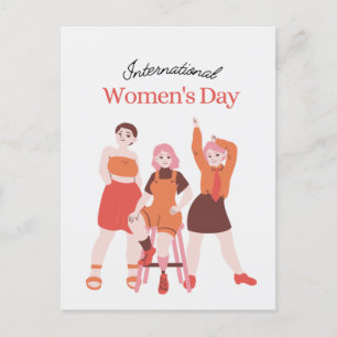 Women's Day Announcement Postcard
