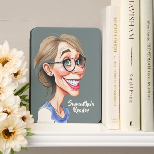 Women's Day Card - Funny Caricature 2 + your text Kindle Cover