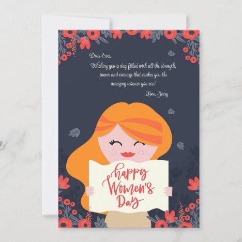 Womens Day Cutie Greeting Card
