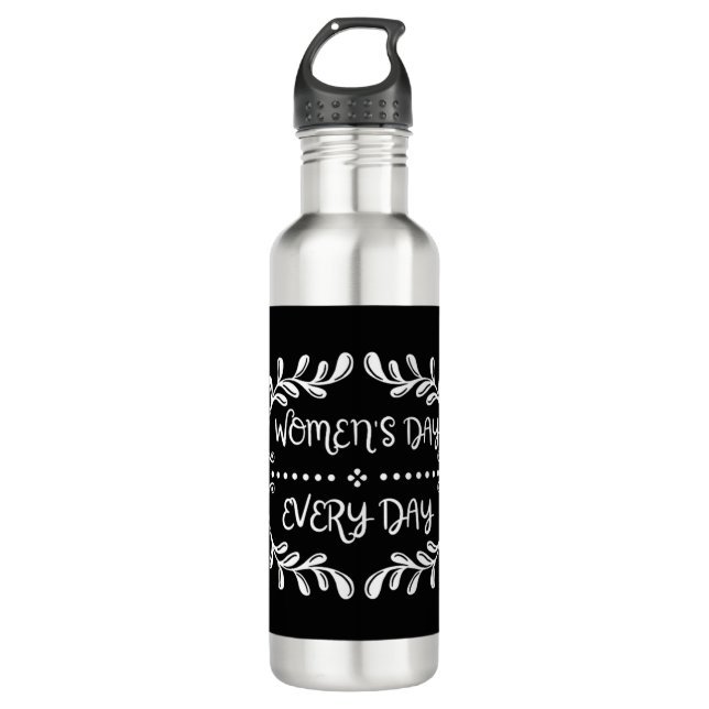 Women's Day Everyday Stainless Steel Water Bottle (Front)