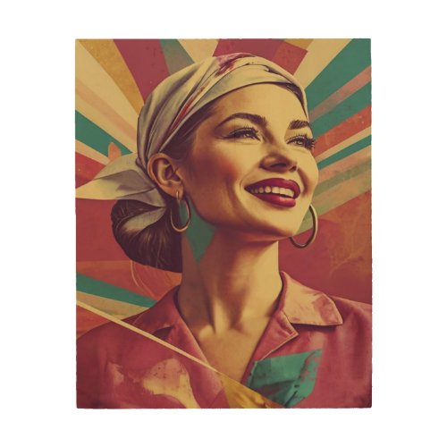 Womens Day expresses self_confidence Wood Wall Art
