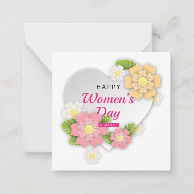 Women's Day Floral Card (Front)