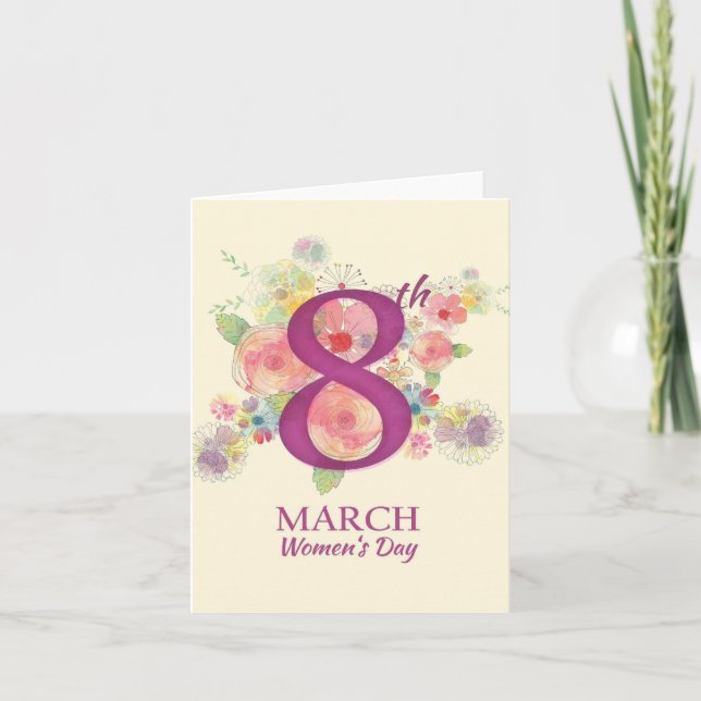 Women's Day March 8th Card (Front)