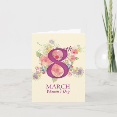 Womens Day March 8th Card