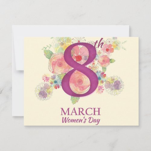 Womens Day March 8th  Card