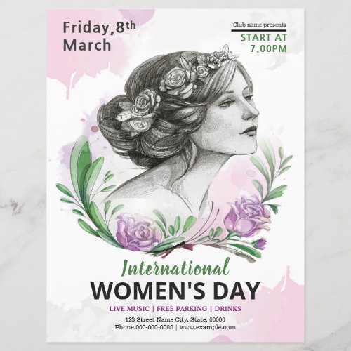 Womens Day Party Invitation Flyer