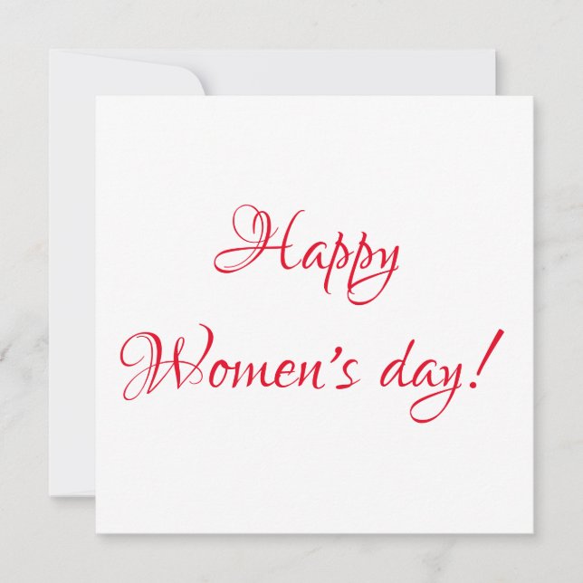 Women's day Postcard (Front)