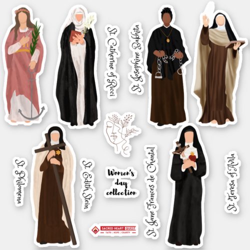 Womens Day Sticker Set Catholic Edition