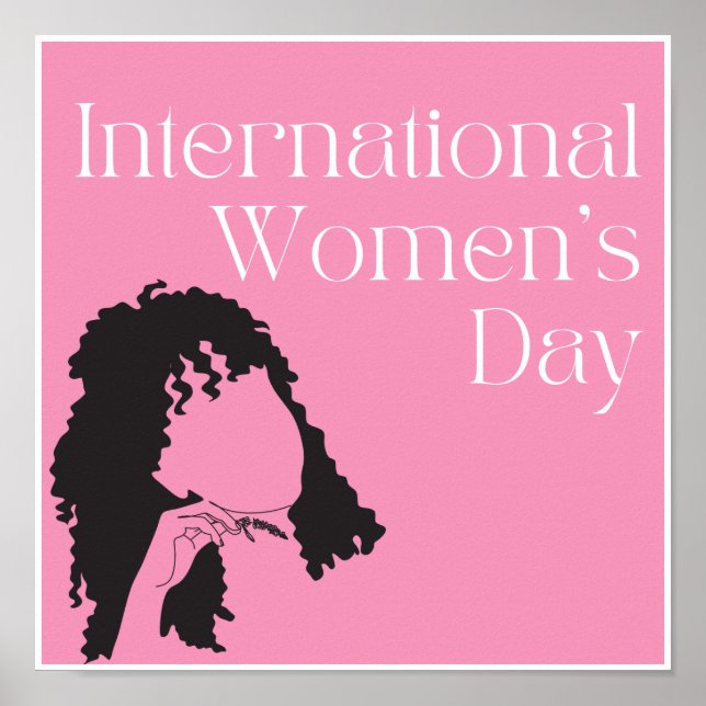 Women's day Theme cute Design Poster (Front)