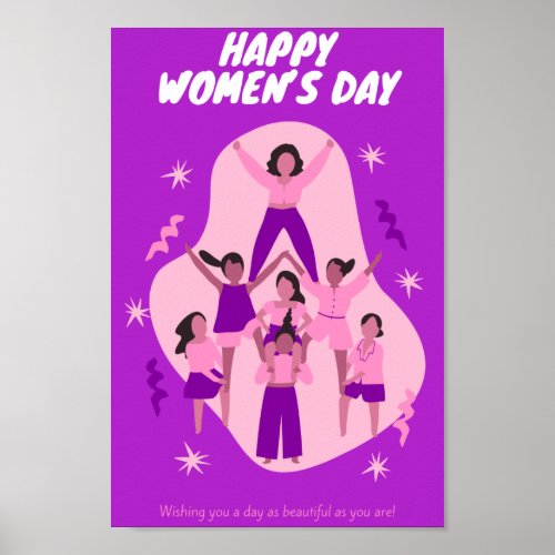 Womens day Theme cute Design Poster