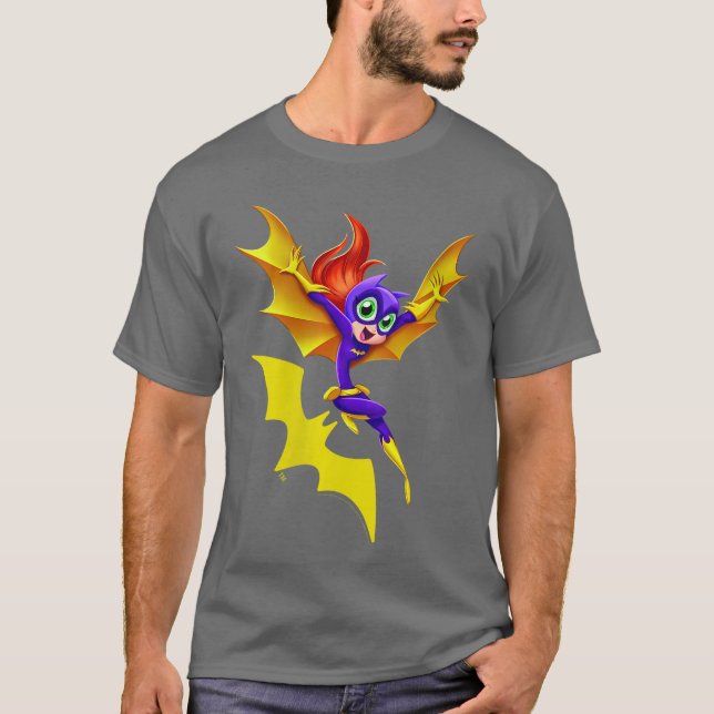 Womens DC Comics Super Hero Girls Batgirl VNeck gi T-Shirt (Front)