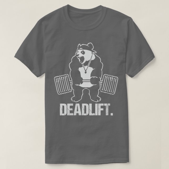 Womens Deadlift Panda Weightlifting Bodybuilding G T-Shirt (Design Front)