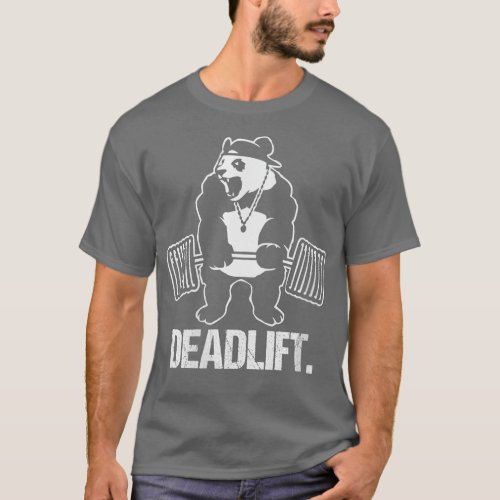 Womens Deadlift Panda Weightlifting Bodybuilding G T_Shirt