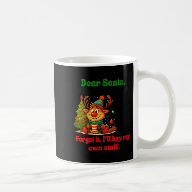 Womens Dear Santa I've Been Good This Year V-neck  Coffee Mug (Right)