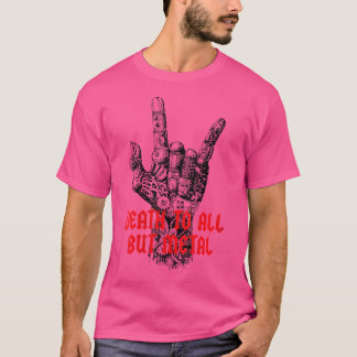 Womens Death To All But Metal - Devil'S Horns Heav T-Shirt
