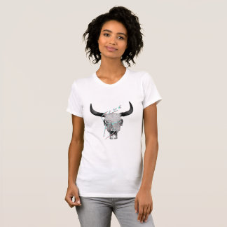Women's Deluxe Club Bardo Cattle Skull T-Shirt