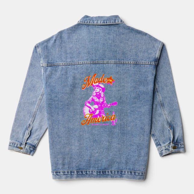 Women's Denim Jacket (Jean Jacket)Clothing & Shoes (Back)