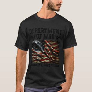 Womens Department Of War Usa Camouflage Flag Depar T-Shirt