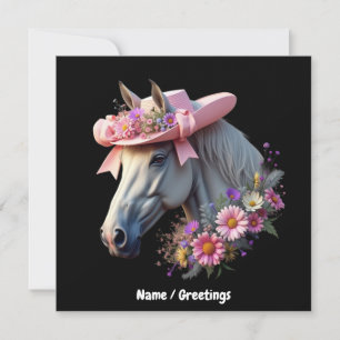 Women's Derby Horse Pink Sun Hat Stylish Horse Invitation