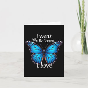 Womens Diabetes Awareness Butterfly Family Support Card