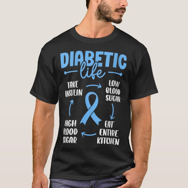 Womens Diabetic Life Low Blood Sugar Eat Entire Ki T-Shirt (Front)
