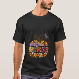 Womens Dialysis Nurse Stethoscope Nursing Hallowee T-Shirt