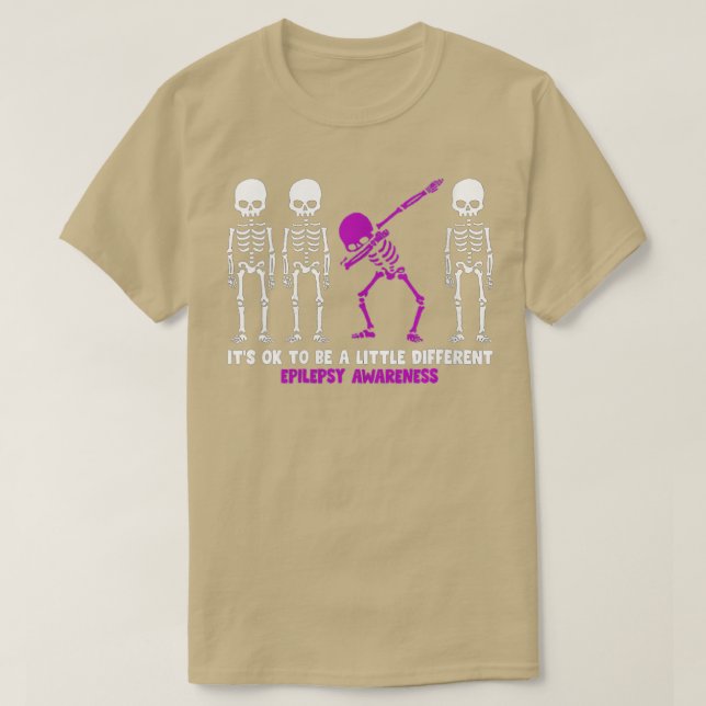 Womens Different Skeleton Epilepsy Awareness Mom W T-Shirt (Design Front)