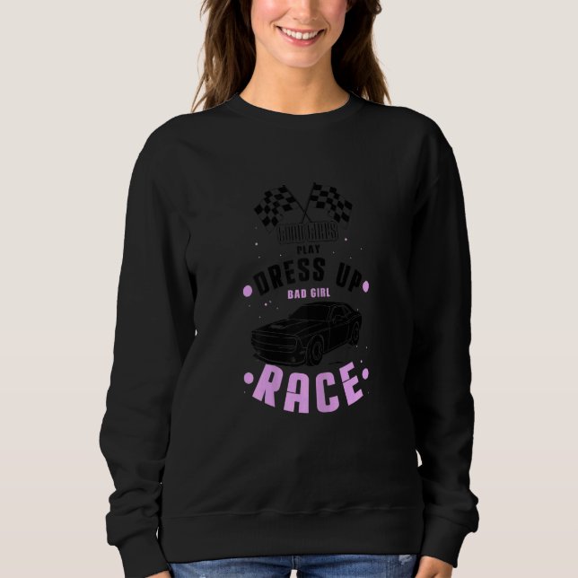 Womens Dirt Track Racing Designs for Race Track an Sweatshirt (Front)