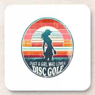Womens Disc Golf - Frisbee Golf Female  Beverage Coaster