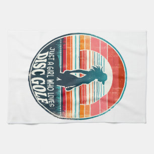 Womens Disc Golf - Frisbee Golf Female Kitchen Towel