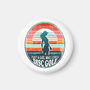 Womens Disc Golf - Frisbee Golf Female Magnet