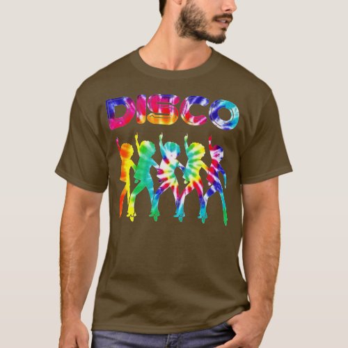 Womens Disco  Disco Themed  Tie Dye Dancing T_Shirt