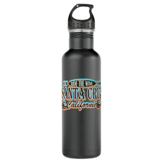 Womens Distressed Vintage Retro Look Santa Cruz Su Stainless Steel Water Bottle