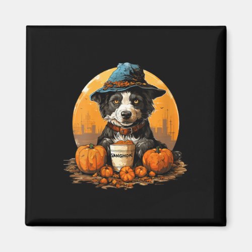 Women's dog halloween  magnet