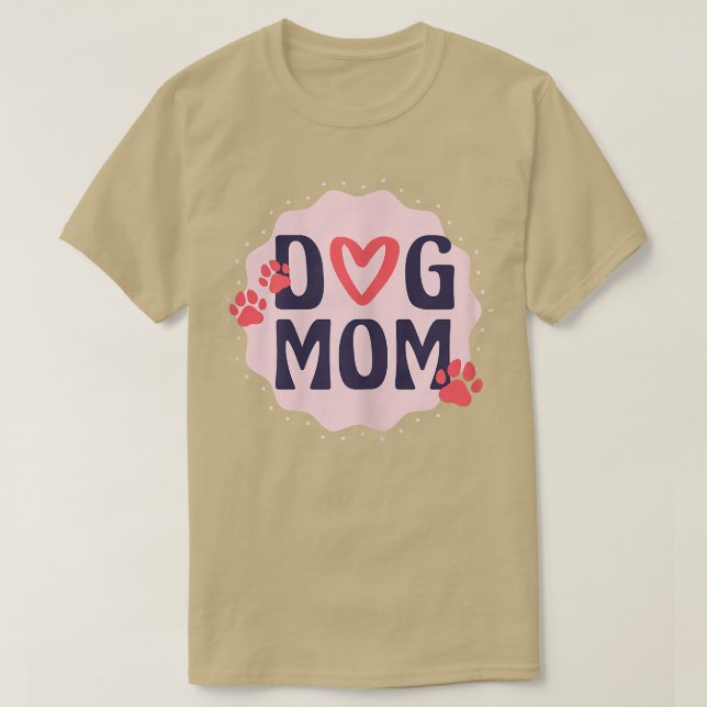 Womens Dog mom T-Shirt (Design Front)