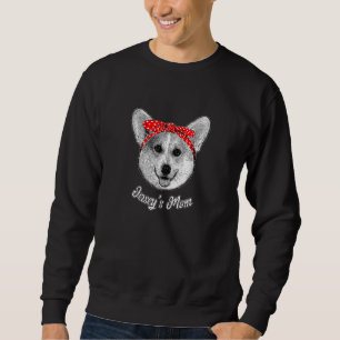 Womens Dog Named Jersey Corgi Mom Cute Dog Rescuer Sweatshirt