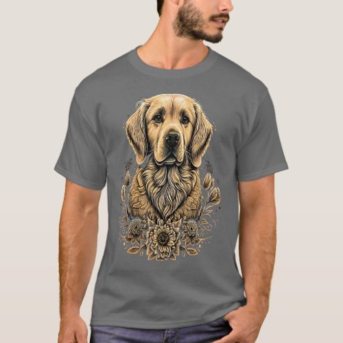 Womens Dog Trainer Mandala Art Golden Retriever VN T_Shirt