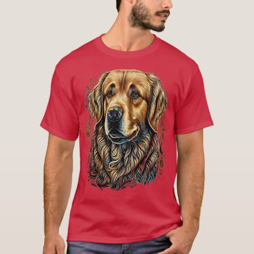 Womens Dog Trainer Mandala Art Golden Retriever VN T_Shirt