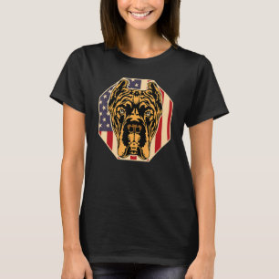 Womens Dog  USA Flag Cane Corso Mom 2 T-Shirt