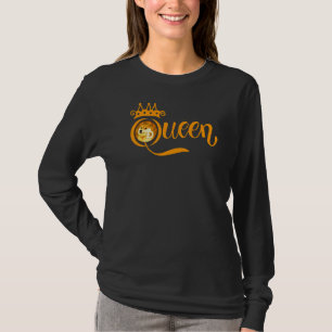 Women's Dogecoin Doge Queen Crypto Cryptocurrency T-Shirt