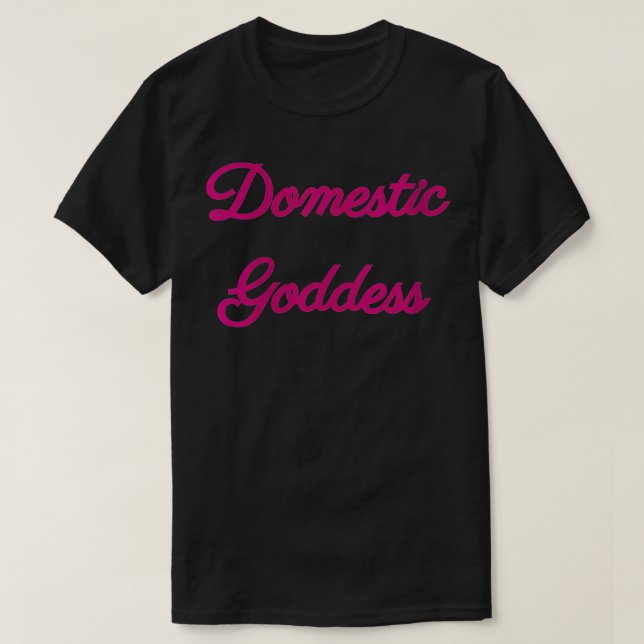 Womens Domestic Goddess VNeck  T-Shirt (Design Front)