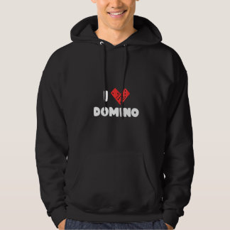 Womens Domino Player Domino Enthusiast I Love Domi Hoodie