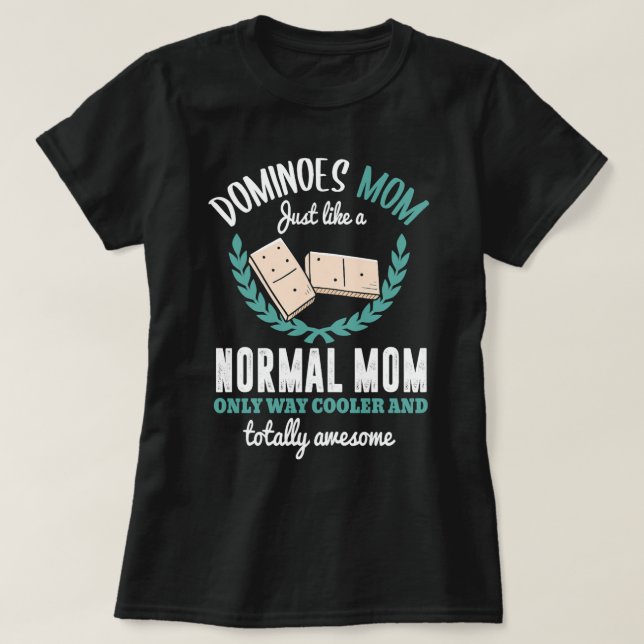 Womens Dominoes Shirt Funny Dominoes Mom Mother Do (Design Front)