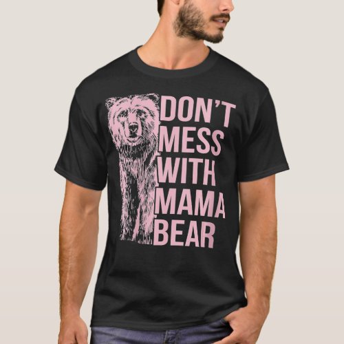 Womens Dont Mess with Mama Bear VNeck  T_Shirt